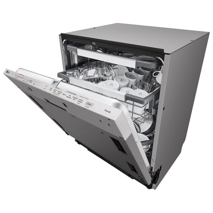 LG DB597TXS Serie 5 Lavastoviglie Incasso 14 coperti Classe A 43 dB QuadWash TrueSteam Wi-Fi (82x60x55 cm) colore Noble Steel