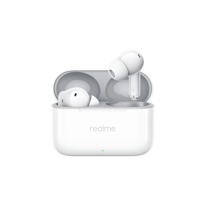 Realme RMA2410 Buds T200 Auricolari Bluetooth True Wireless In Ear IP55 Riduzione Rumore colore Bianco Neve