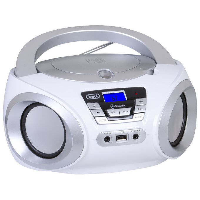 Trevi Stereo Portatile Boombox CMP 544 BT Bianco