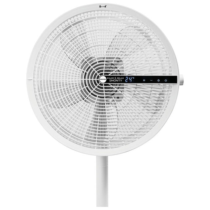 Macom Ventilatore Salvaspazio SMONTY Bianco 44 cm