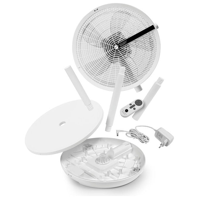 Macom Ventilatore Salvaspazio SMONTY Bianco 44 cm