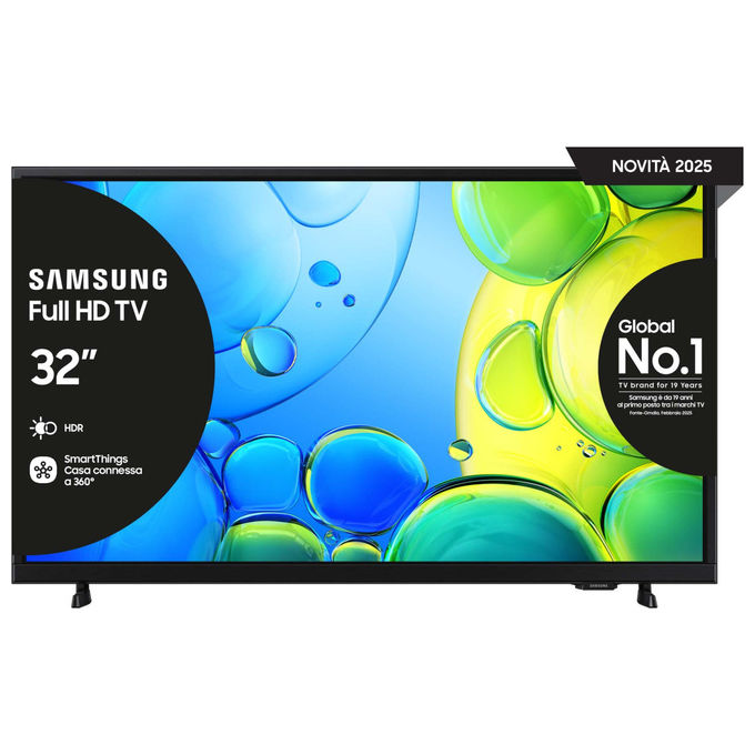 Samsung UE32F6000FUXZT F6000 Smart TV 32'' Full HD LED Tizen HDR10 Plus Wi-Fi Bluetooth colore Nero