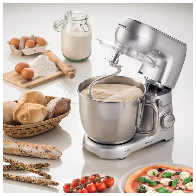 Ariete 1583 Gourmet Essence Impastatrice Planetaria 1300W Ciotola 5,2L 10 Velocita' Funzione Pulse colore Acciaio inox