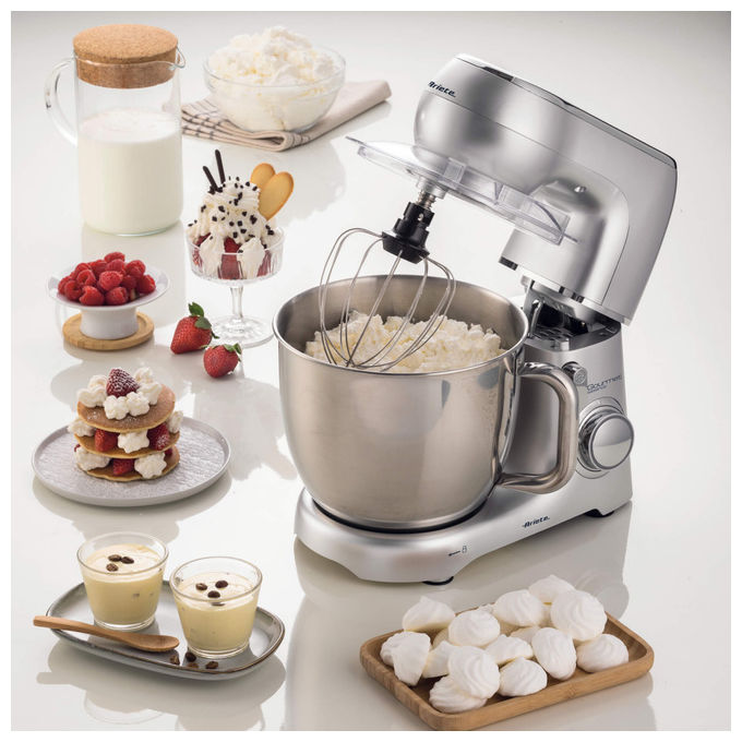 Ariete 1583 Gourmet Essence Impastatrice Planetaria 1300W Ciotola 5,2L 10 Velocita' Funzione Pulse colore Acciaio inox