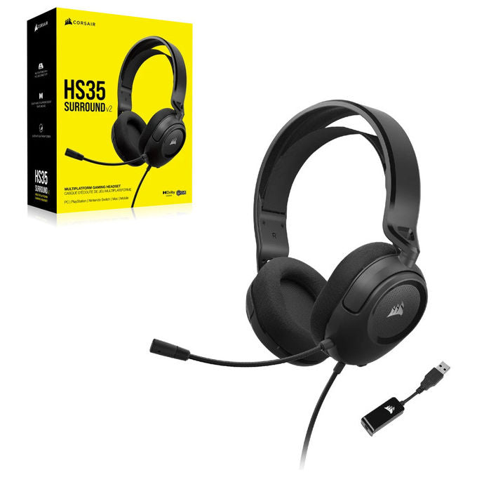 Corsair HS35 Surround V2 Gaming Auricolare Nero