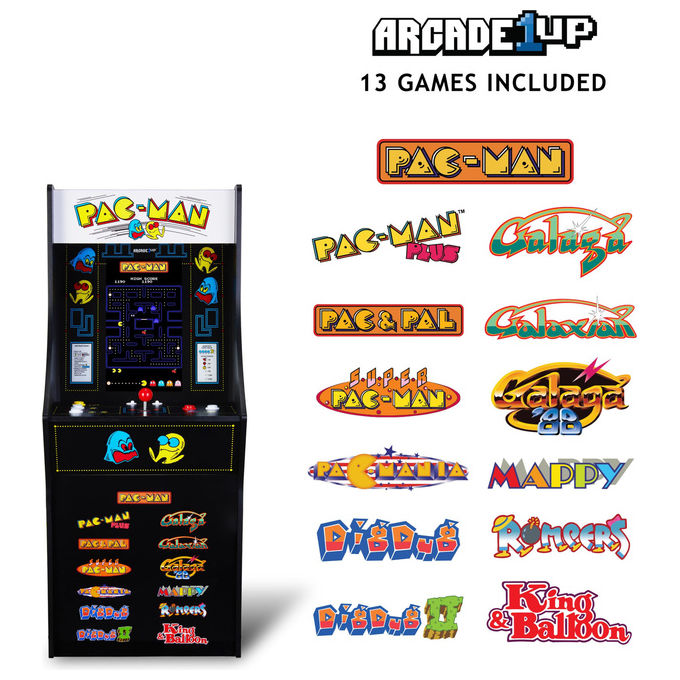 Arcade1up PAC-A-405529 PAC-MAN Classic SE Retro-Gaming Cabinet 13 Giochi 15.6'' Wi-Fi 2 Giocatori colore Multicolore
