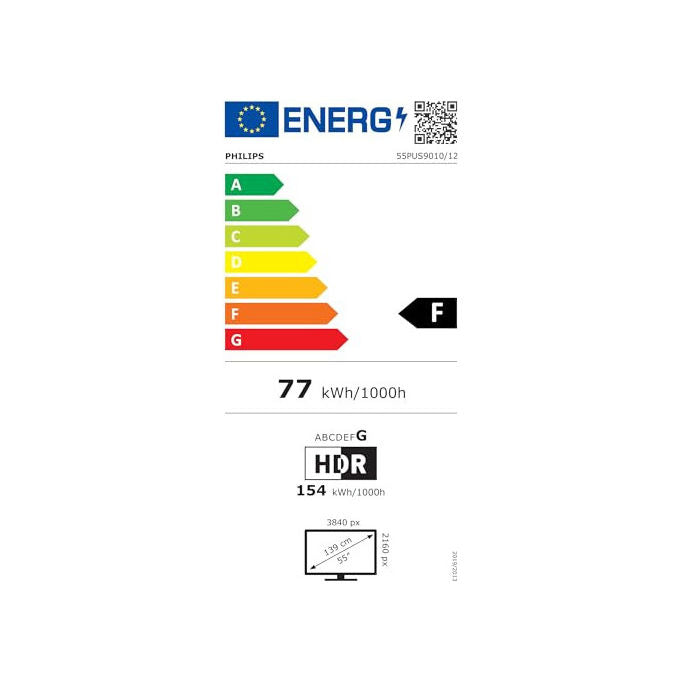 Philips 55PUS9010-12 Smart TV QLED 55'' 4K Ultra HD Ambilight Titan OS Dolby Atmos Wi-Fi colore Bronzo Rosso