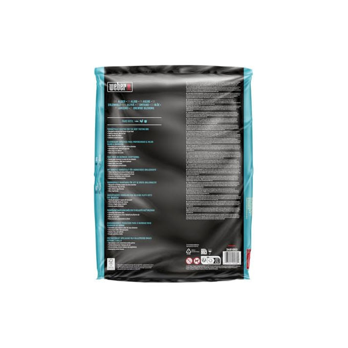 Weber 3401052 Pellet di Legno Ontano per Barbecue FSC Certificato 8 Kg colore Nero