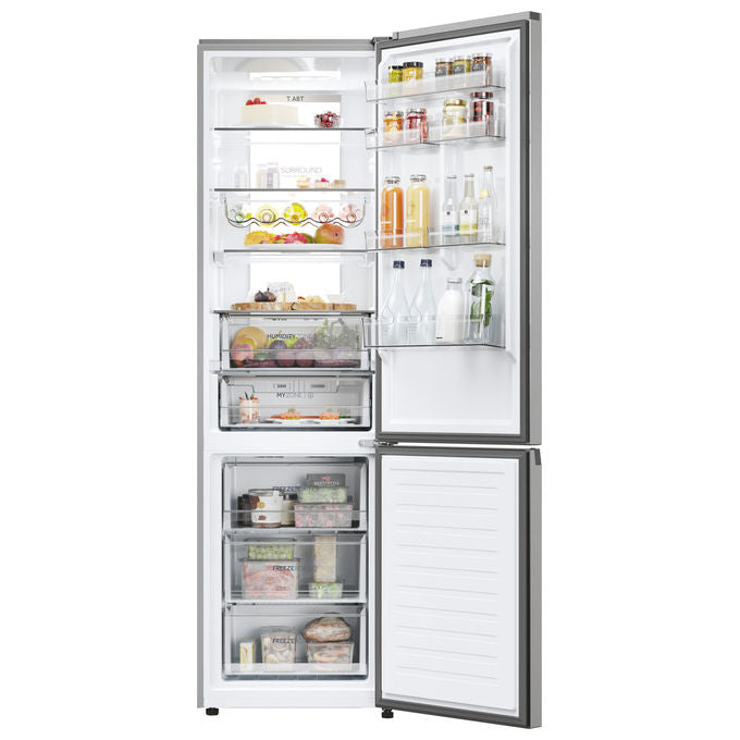 Haier HDPW7620ANPK 2D 60 Serie 7 Pro Frigorifero Combinato 409 L 205 cm Classe A 35 dB No Frost Wi-Fi colore Acciaio Inox
