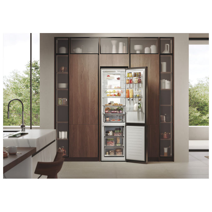 Haier HDPW7620ANPK 2D 60 Serie 7 Pro Frigorifero Combinato 409 L 205 cm Classe A 35 dB No Frost Wi-Fi colore Acciaio Inox