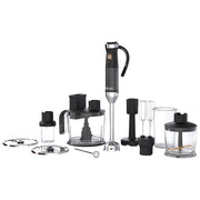 Sencor SHB 6552BK Frullatore ad Immersione 10 in 1 1500W Titanium QuadBlade Velocita' Continua 10 Accessori colore Nero