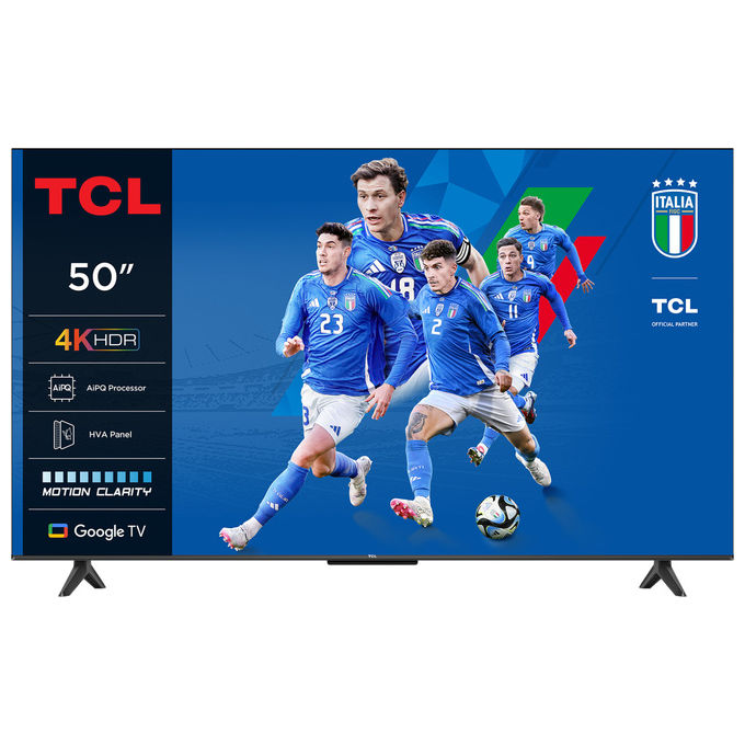 TCL 50P69K Serie P69K Smart TV 4K Ultra HD 50'' LED Direct-LED Google TV HDR10+ Dolby Audio Game Master colore Nero