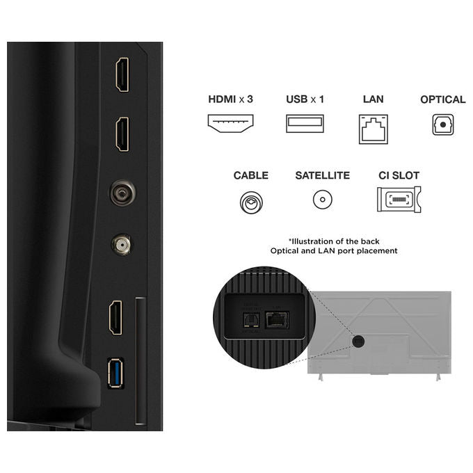 TCL 50P69K Serie P69K Smart TV 4K Ultra HD 50'' LED Direct-LED Google TV HDR10+ Dolby Audio Game Master colore Nero