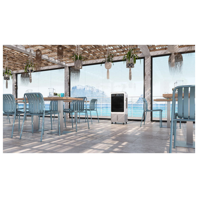 Olimpia Splendid PELER 40 Raffrescatore Evaporativo 40 L 1800 m³-h 120 W Display Touch Telecomando colore Bianco