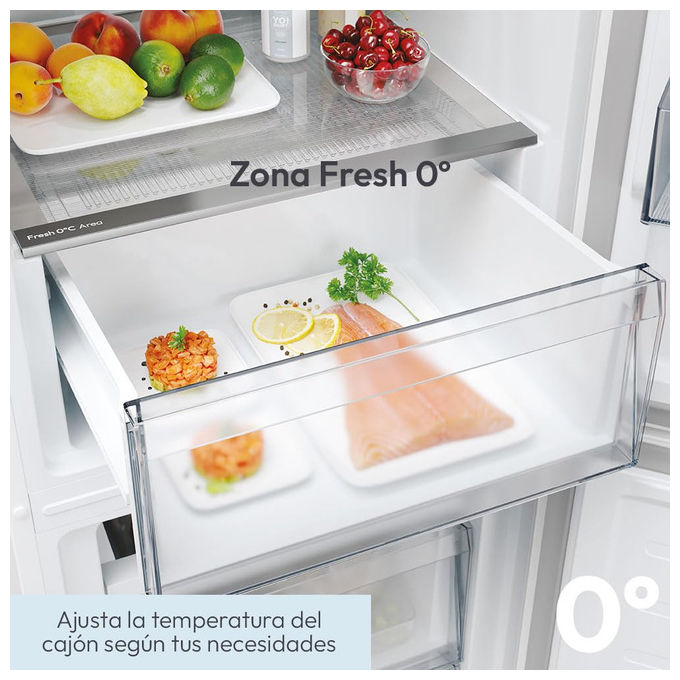 Candy CNCQ2T518EW City Fresco 300 Frigorifero Combinato 279 L 182 cm Classe E 38 dB No Frost colore Bianco
