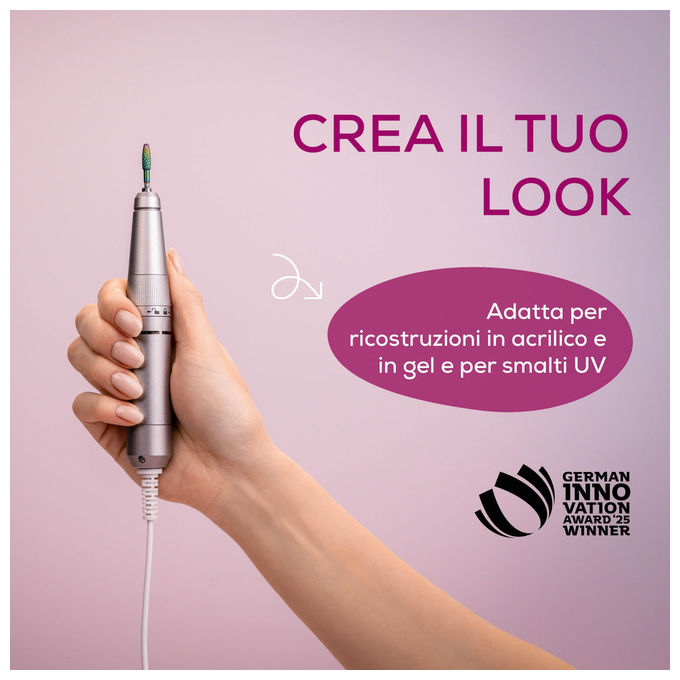 Beurer MP200 StudioNails Pro Stazione Manicure Pedicure 3 in 1 Fresa Lampada UV LED Aspiratore 26000 rpm colore Bianco