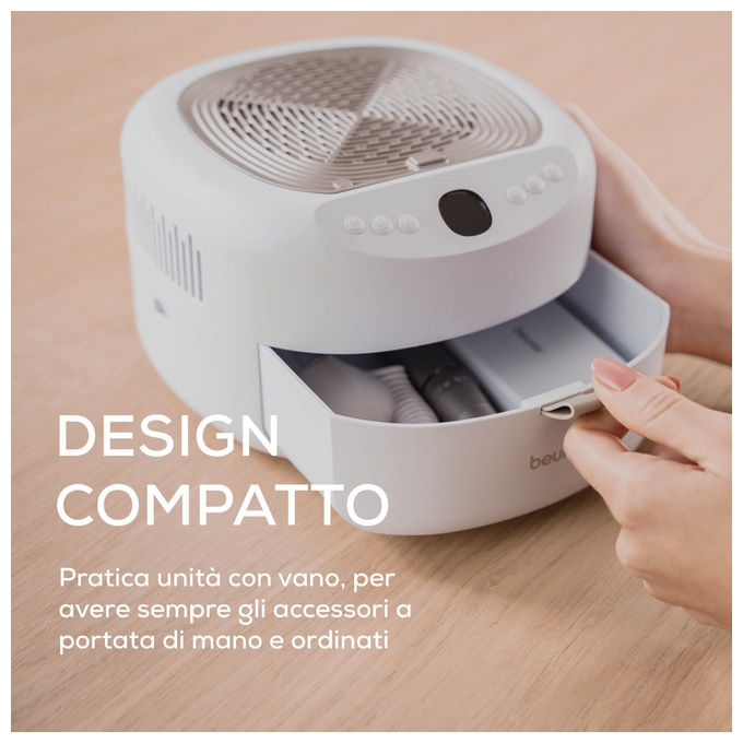 Beurer MP200 StudioNails Pro Stazione Manicure Pedicure 3 in 1 Fresa Lampada UV LED Aspiratore 26000 rpm colore Bianco