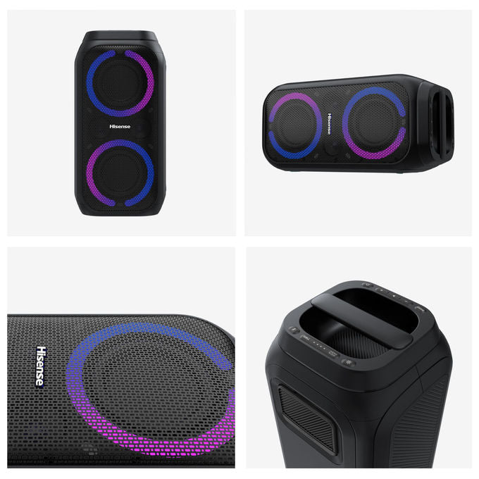 Hisense Party Rocket 160 Altoparlante da festa Nero 160 W