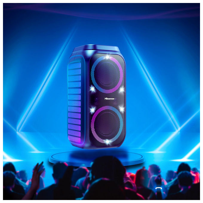 Hisense Party Rocket 160 Altoparlante da festa Nero 160 W