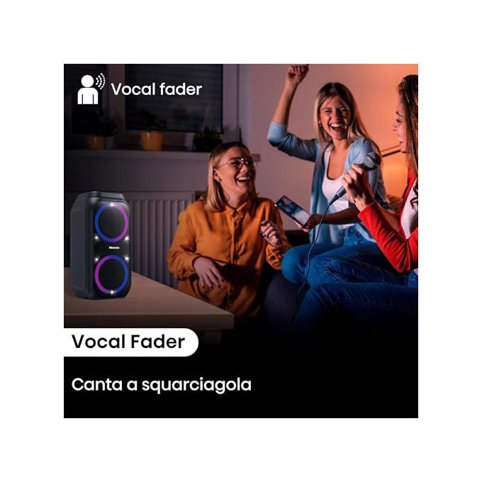 Hisense Party Rocket 160 Altoparlante da festa Nero 160 W