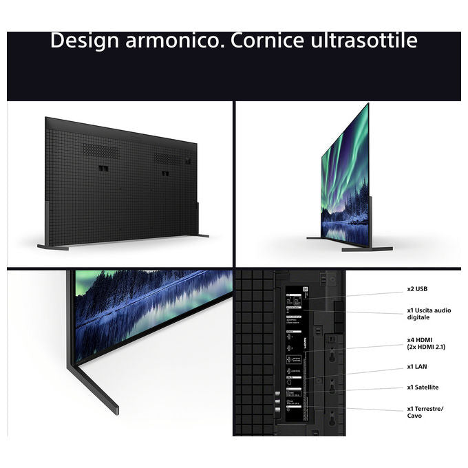 Sony K-65XR5 65'' 4K Ultra HD Smart TV Wi-Fi Nero
