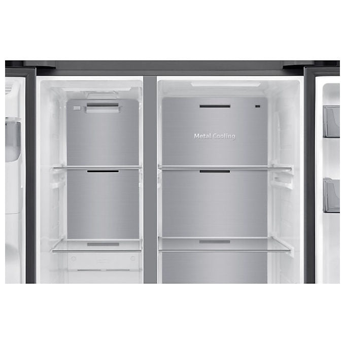 Samsung RS70F65KETEF Frigorifero Side by Side 640 L 178 cm Classe E 36 dB No Frost Dispenser Acqua e Ghiaccio Wi-Fi colore Argento