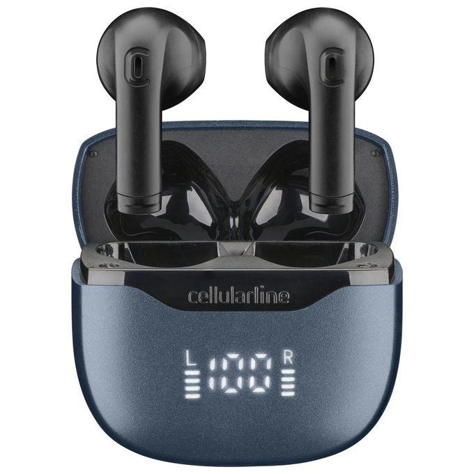 Cellularline Core Pro Auricolari Bluetooth con Custodia Ricarica