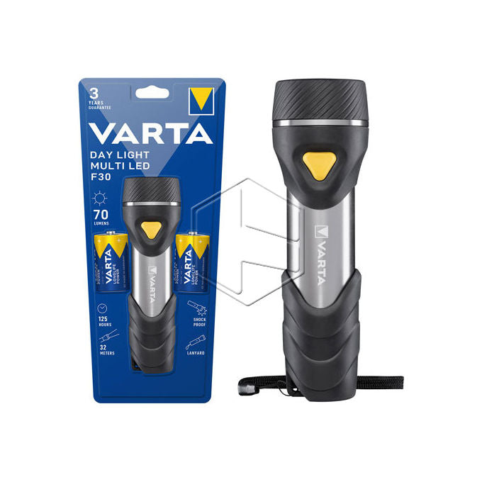 Torcia Varta Led Daylight+2D Con Pile