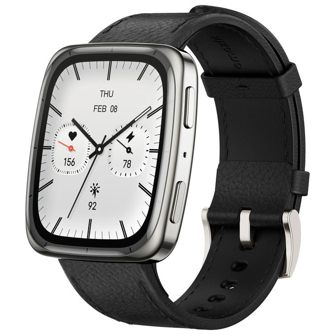 Amazfit W2434GL2N Active 2 Square Smartwatch AMOLED 1.75'' GPS NFC 5ATM Vetro Zaffiro Batteria 10 giorni colore Nero