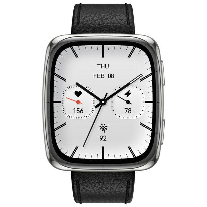 Amazfit W2434GL2N Active 2 Square Smartwatch AMOLED 1.75'' GPS NFC 5ATM Vetro Zaffiro Batteria 10 giorni colore Nero