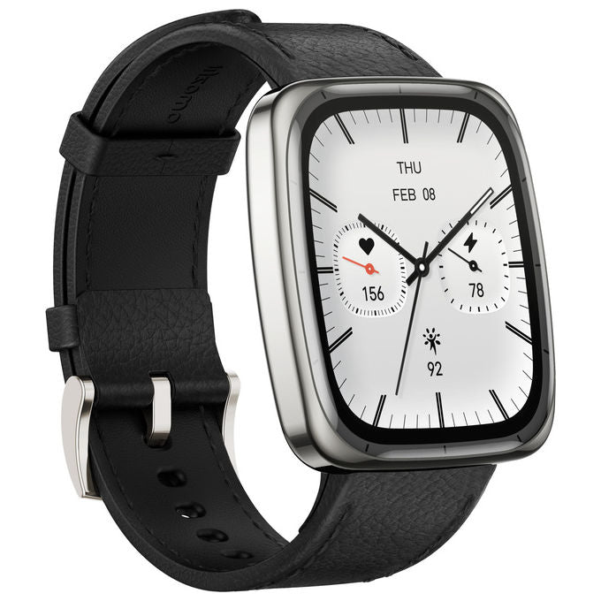 Amazfit W2434GL2N Active 2 Square Smartwatch AMOLED 1.75'' GPS NFC 5ATM Vetro Zaffiro Batteria 10 giorni colore Nero