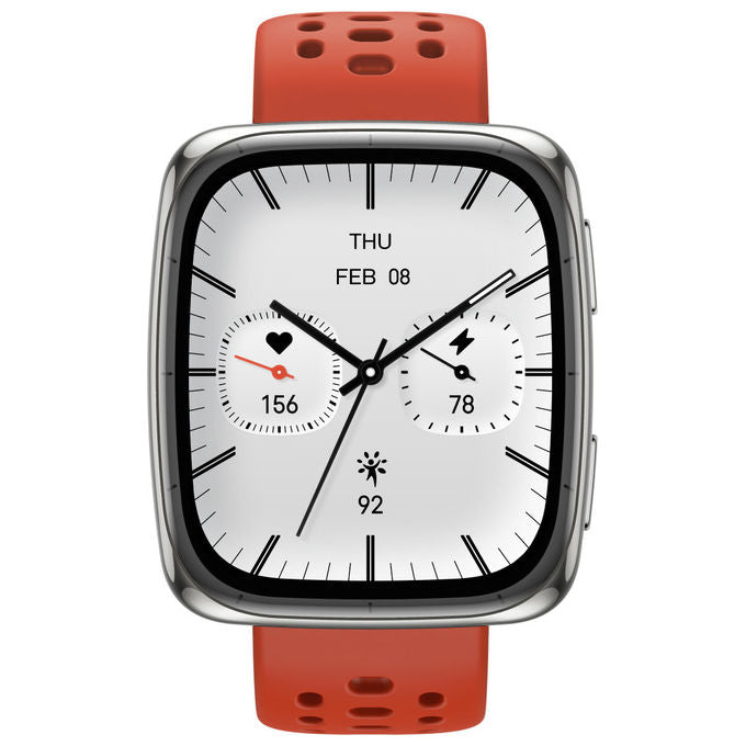 Amazfit W2434GL2N Active 2 Square Smartwatch AMOLED 1.75'' GPS NFC 5ATM Vetro Zaffiro Batteria 10 giorni colore Nero