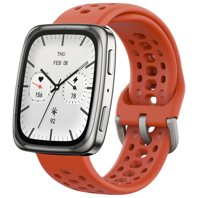 Amazfit W2434GL2N Active 2 Square Smartwatch AMOLED 1.75'' GPS NFC 5ATM Vetro Zaffiro Batteria 10 giorni colore Nero