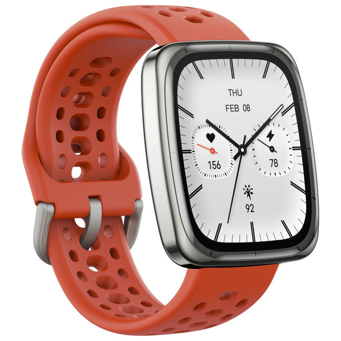 Amazfit W2434GL2N Active 2 Square Smartwatch AMOLED 1.75'' GPS NFC 5ATM Vetro Zaffiro Batteria 10 giorni colore Nero
