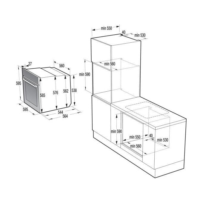 Hisense Forno Elettrico Da Incasso BI64221PB Termoventilato