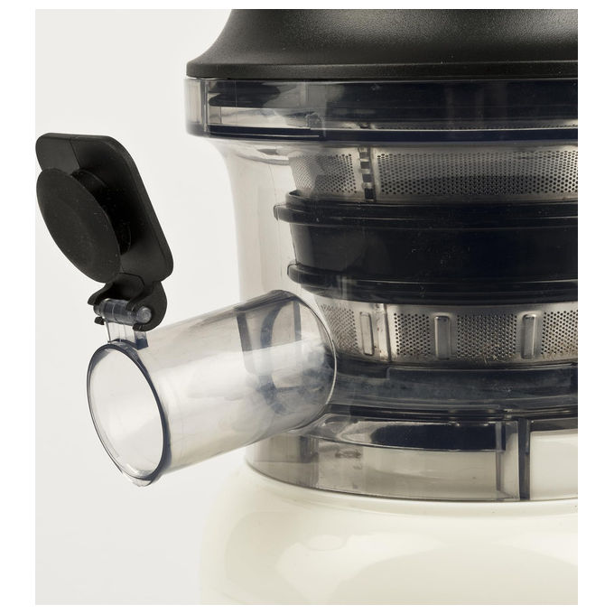 Girmi SW1101 Estrattore di Succo Lento a Freddo 300W 70 rpm Filtro in Metallo Funzione Reverse colore Crema