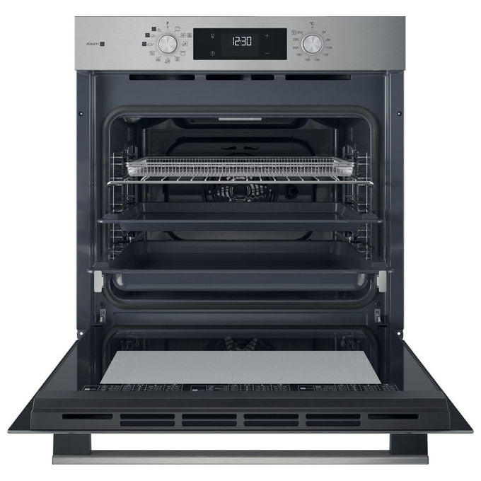 Hotpoint HAO 258HSU1F X Forno da incasso Elettrico 71 L Classe A+ Ventilato Vapore Grill AirFry 10 programmi (60x60x55 cm) colore Nero Inox
