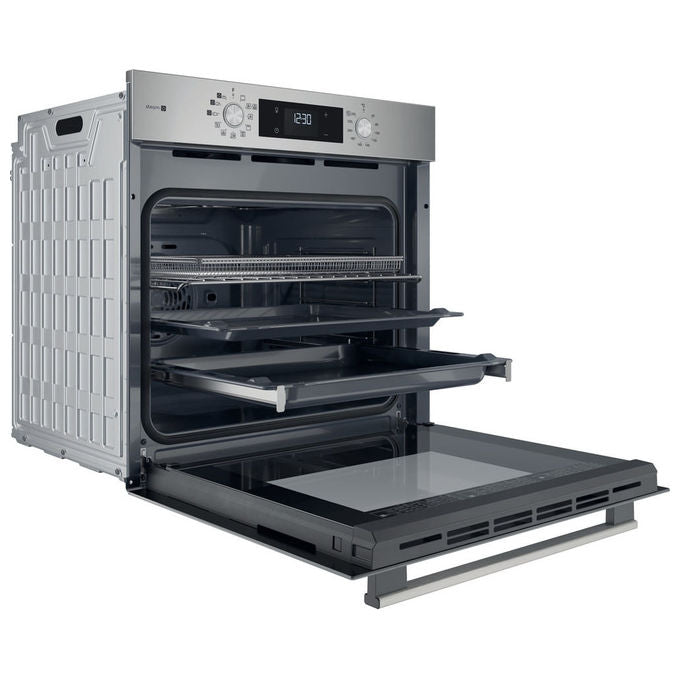Hotpoint HAO 258HSU1F X Forno da incasso Elettrico 71 L Classe A+ Ventilato Vapore Grill AirFry 10 programmi (60x60x55 cm) colore Nero Inox