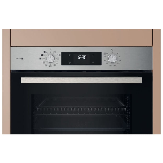 Hotpoint HAO 258HSU1F X Forno da incasso Elettrico 71 L Classe A+ Ventilato Vapore Grill AirFry 10 programmi (60x60x55 cm) colore Nero Inox
