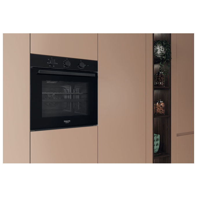 Hotpoint HAO 435H B Forno da incasso Elettrico Ventilato 71 L Classe A Autopulizia Idrolitica 6 Funzioni (60x60x55 cm) colore Nero