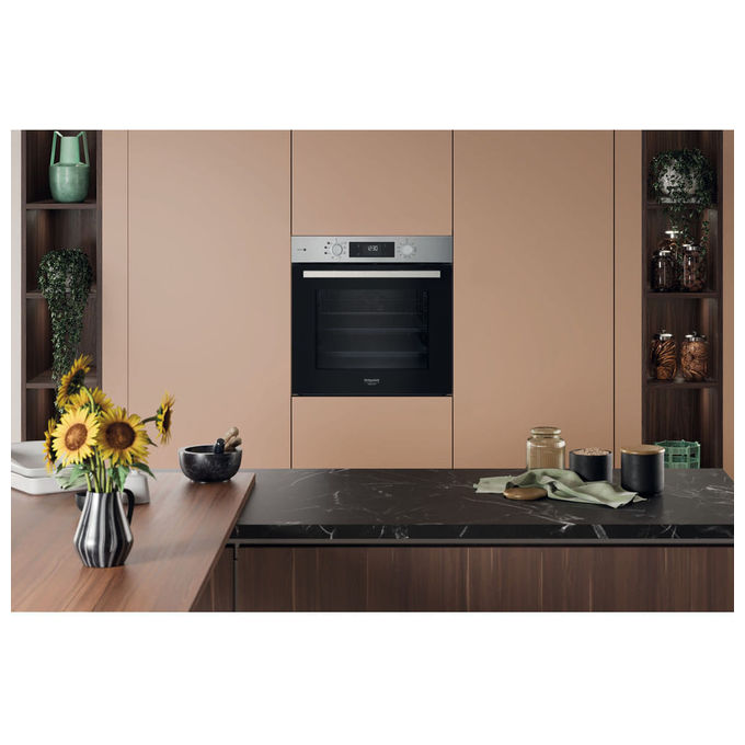 Hotpoint HAO 255HS X Forno da incasso Elettrico Ventilato 71 L Classe A Grill Cottura a Vapore (60x60x55 cm) colore Nero Acciaio Inox