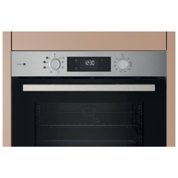 Hotpoint HAO 255HS X Forno da incasso Elettrico Ventilato 71 L Classe A Grill Cottura a Vapore (60x60x55 cm) colore Nero Acciaio Inox