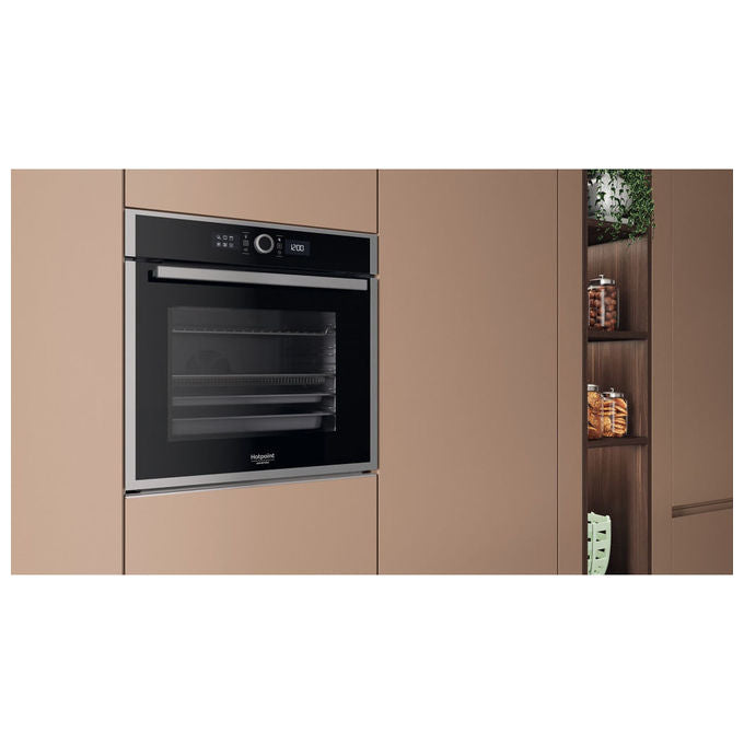 Hotpoint HAOI4S8HM0XA Forno da incasso Elettrico Ventilato 73 L Classe A+ Vapore Idrolitico 14 Programmi (60x60x60 cm) colore Inox
