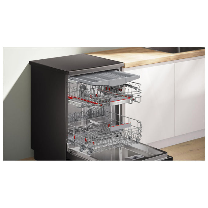 Bosch SMS6ECC12E Serie 6 Lavastoviglie Libera Installazione 14 coperti Classe A 42 dB Wi-Fi Home Connect (85x60x60 cm) colore Nero