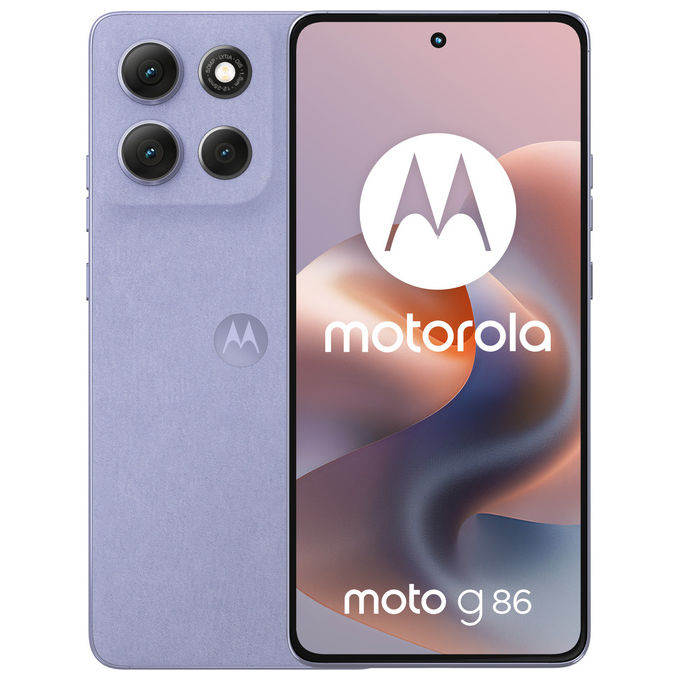 Motorola PB7L0087SE Moto G86 Smartphone 5G 8GB RAM 256GB Display 6,67'' pOLED 120Hz Fotocamera 50MP IP68 colore Lilla'