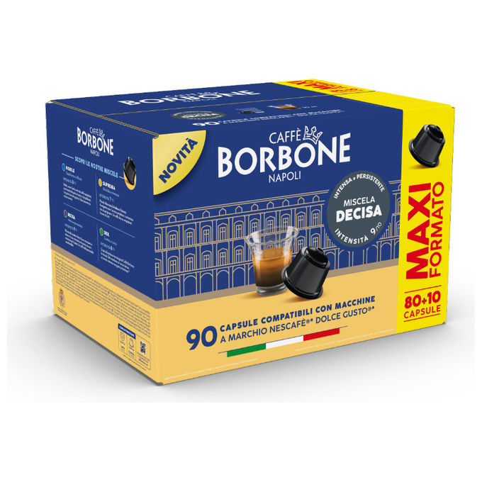 Caffe' Borbone, Capsule Caffe', Compatibili Dolce Gusto, 90 Pz