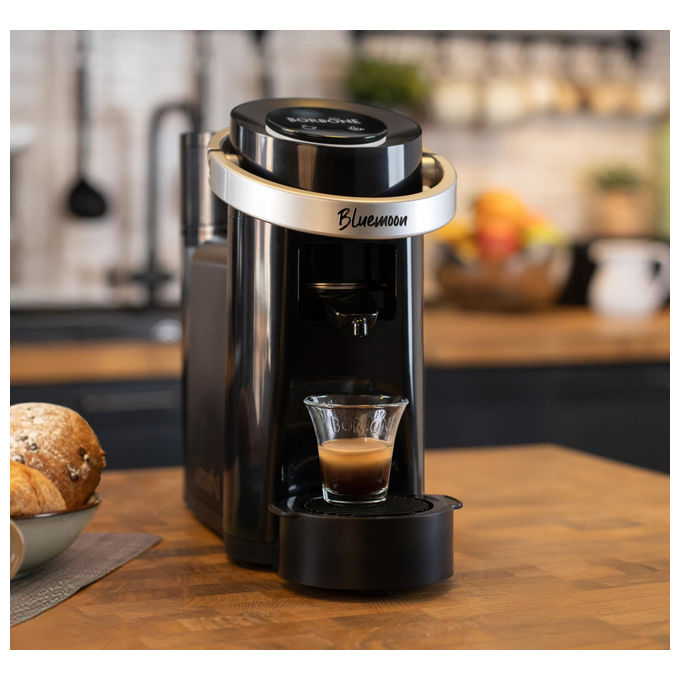 Caffe' Borbone BLUEMOONNERA Bluemoon Macchina da caffe' Cialde ESE 44mm 0.9 L 15 bar 650 W Funzione Acqua Calda colore Nero