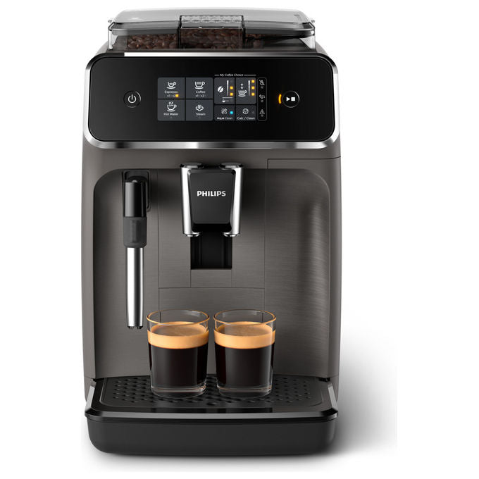Philips, Macchina Caffe' Automatica, Serie 1200 EP1224, 1.8L, Macinatore Ceramico, Nero