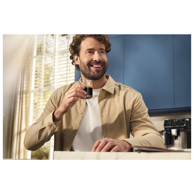 Philips, Macchina Caffe' Automatica, Serie 1200 EP1224, 1.8L, Macinatore Ceramico, Nero