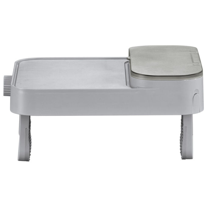 Bestway 60337 Lay-Z-Spa Xtras Vassoio Portaoggetti 4 in 1 Supporto Bevande Tablet Regolabile Universale colore Grigio
